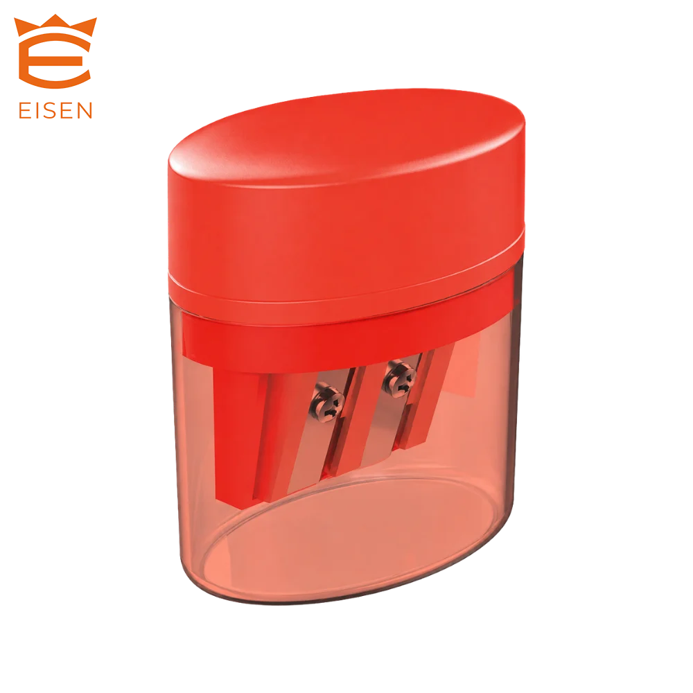 EISN436-40-999 - Eisen Çiftli Hazneli Oval Neon Renkli Kalemtraş-436