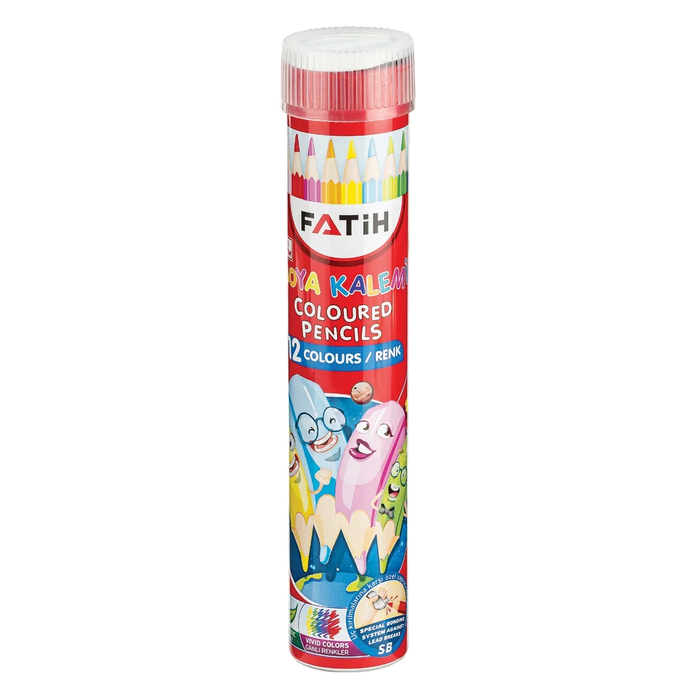 FA33114KB12RTB - Fatih Kuru Boya Tüplü 12 Renk