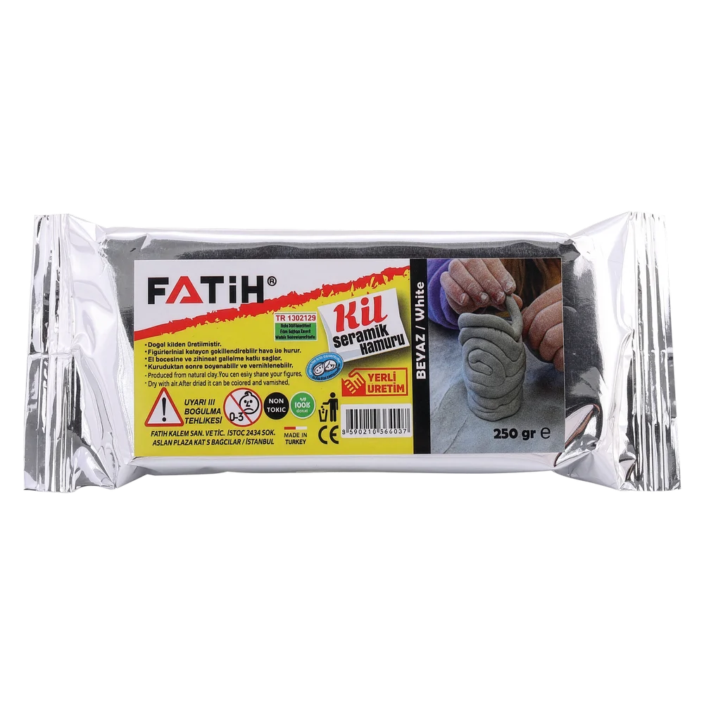 FA36400DKB250 - Fatih Doğal Kil 250 Gr Beyaz