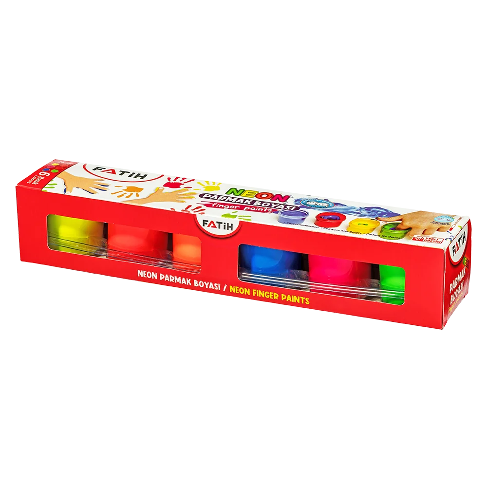 FA50002FB6S - Fatih Parmak Boyası Neon 6 Renk (6*25=150ML)
