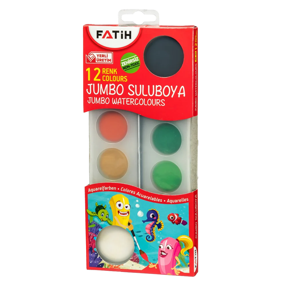 FA50035JSB12 - Fatih Jumbo Sulu Boya 12 R JS-12