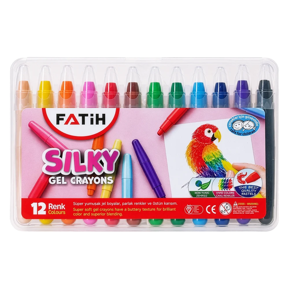 FA50243JC12R - Fatih Jel Silky Crayon 12 R (Mekanizmalı)