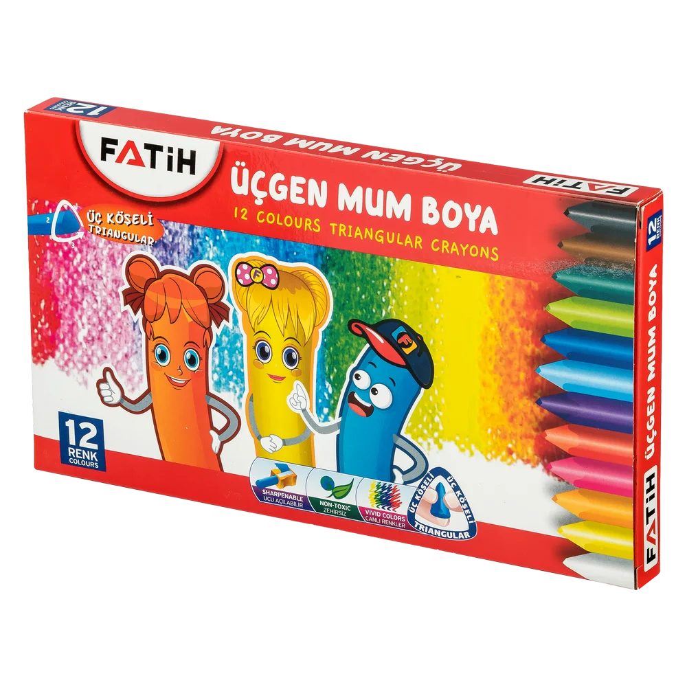 FA50290CB12RUZ - Fatih Triangular Mum Boya 12 R Jumbo