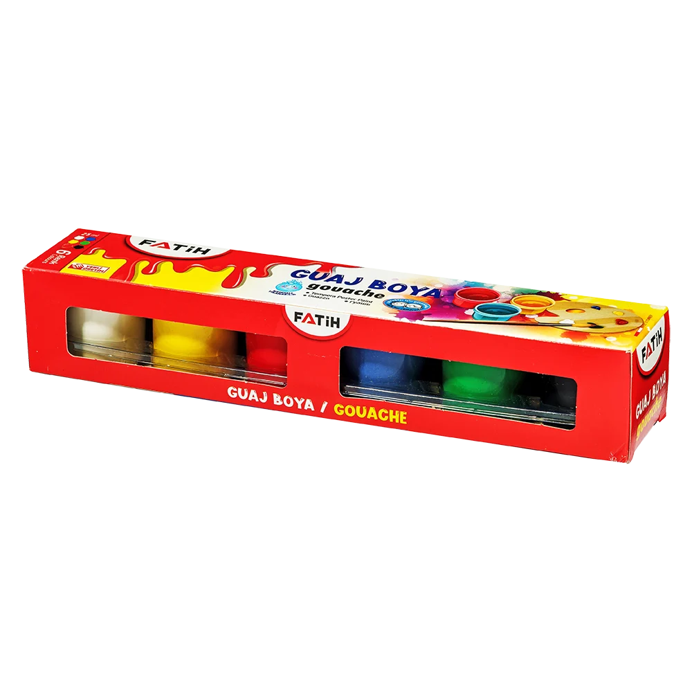 FA50410GB6R - Fatih Guaj Boyası 6 Renk (6*25=150ML)
