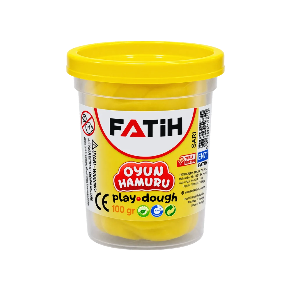 FA50826OH1R - Fatih Oyun Hamuru 100 Gr Sarı