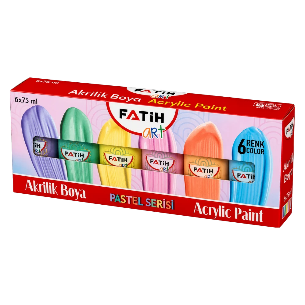 FA55510 - Fatih Akrilik Boya Pastel Serisi 75 ml 6 Renk