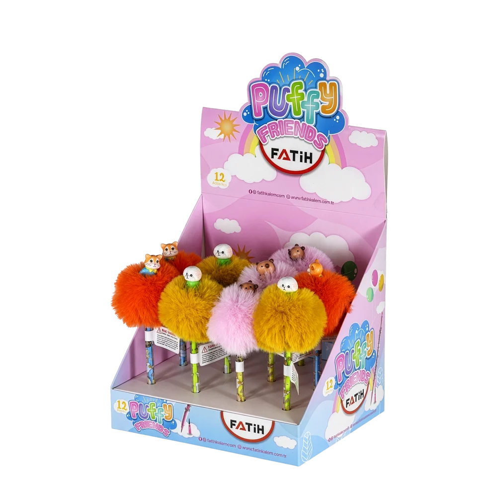 FA58168PYK - Fatih Puffy Friends Peluş Yumurtlayan Kalem (168)
