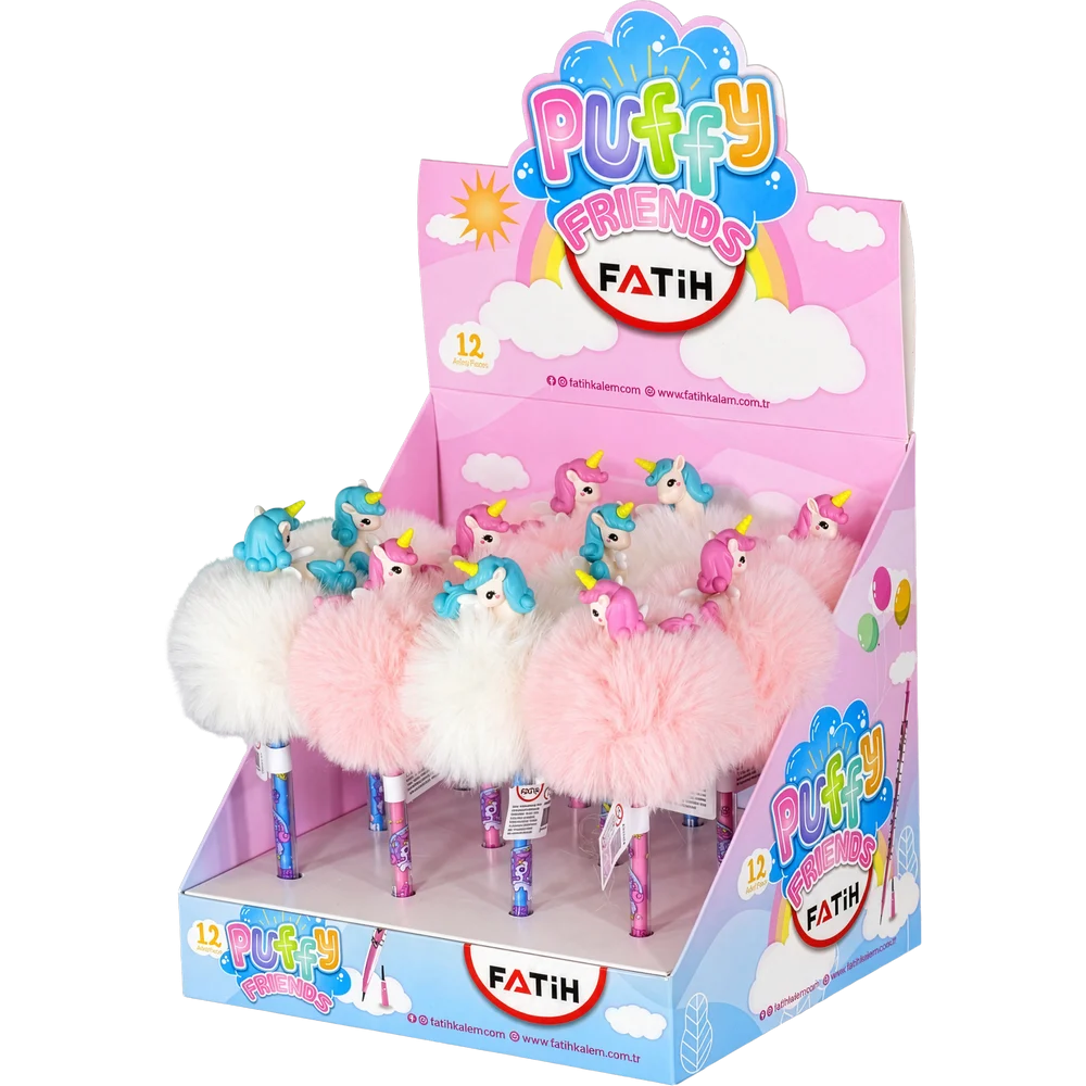 FA58177PYK - Fatih Puffy Friends Peluş Yumurtlayan Kalem (177)