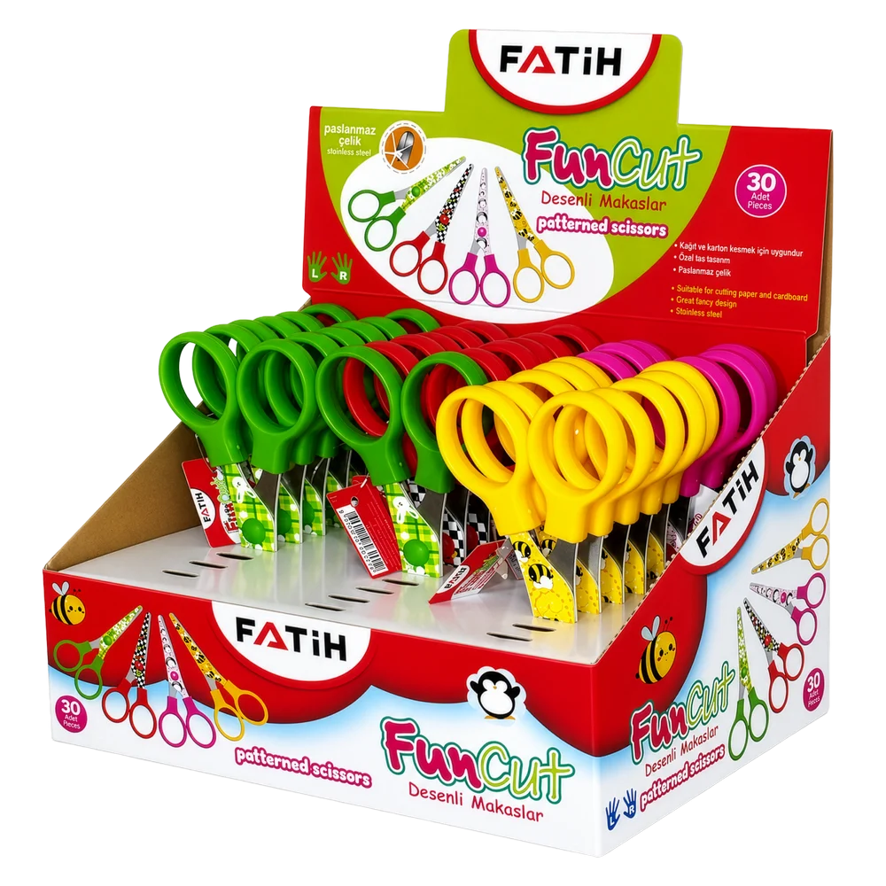 FA58201DM - Fatih Fun & Cut Desenli Makas