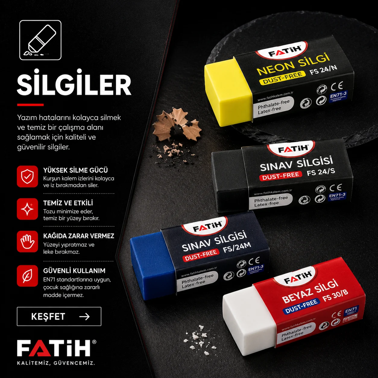 Fatihn Kalem Silgiler Ketegorisi