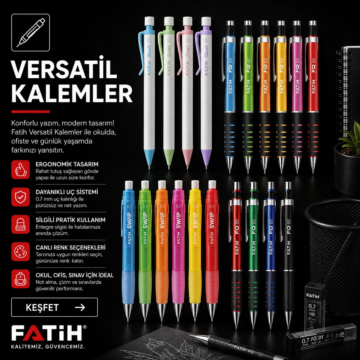 Fatih Kalem Versatil Kalemler Kategorisi