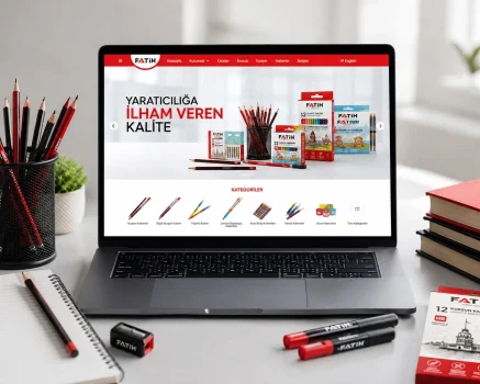 Fatih Kalem’in yenilenen web sitesi yayında. Yeni ürün ve kategori yapısı, modern tasarımı ve kullanıcı dostu deneyimiyle Fatih Kalem’i keşfedin.